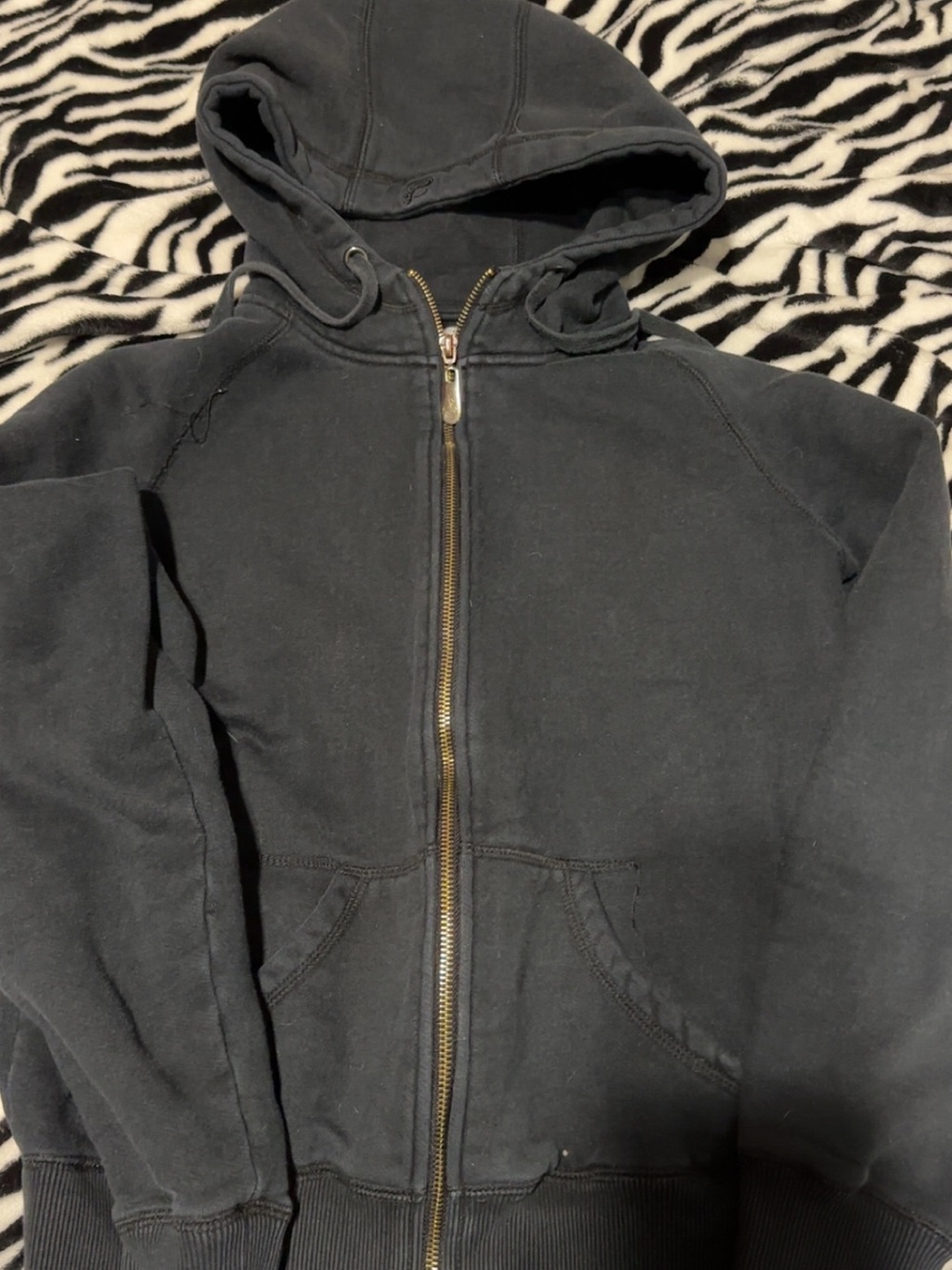 Black Zip-Up Hoodie Jacket - Comfortable Everyday Layer